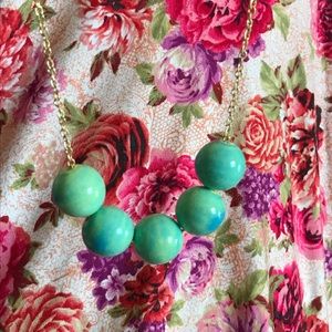 Cute gold & turquoise necklace